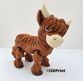 Playful Highland Cow