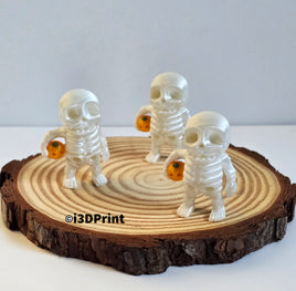 Skeleton with Pumpkin